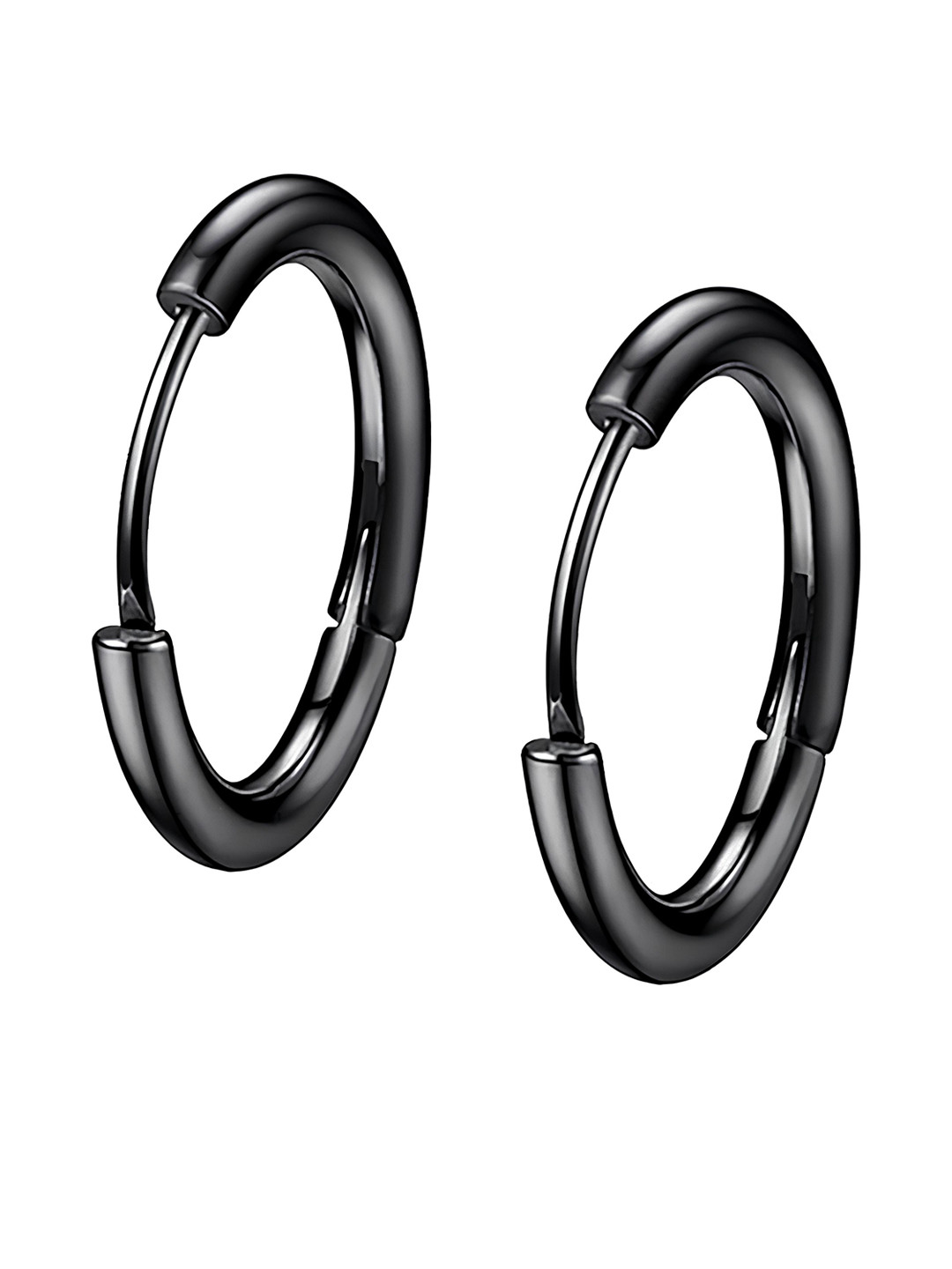 KARISHMA KREATIONS Contemporary Stainless Steel Half Hoop Earrings