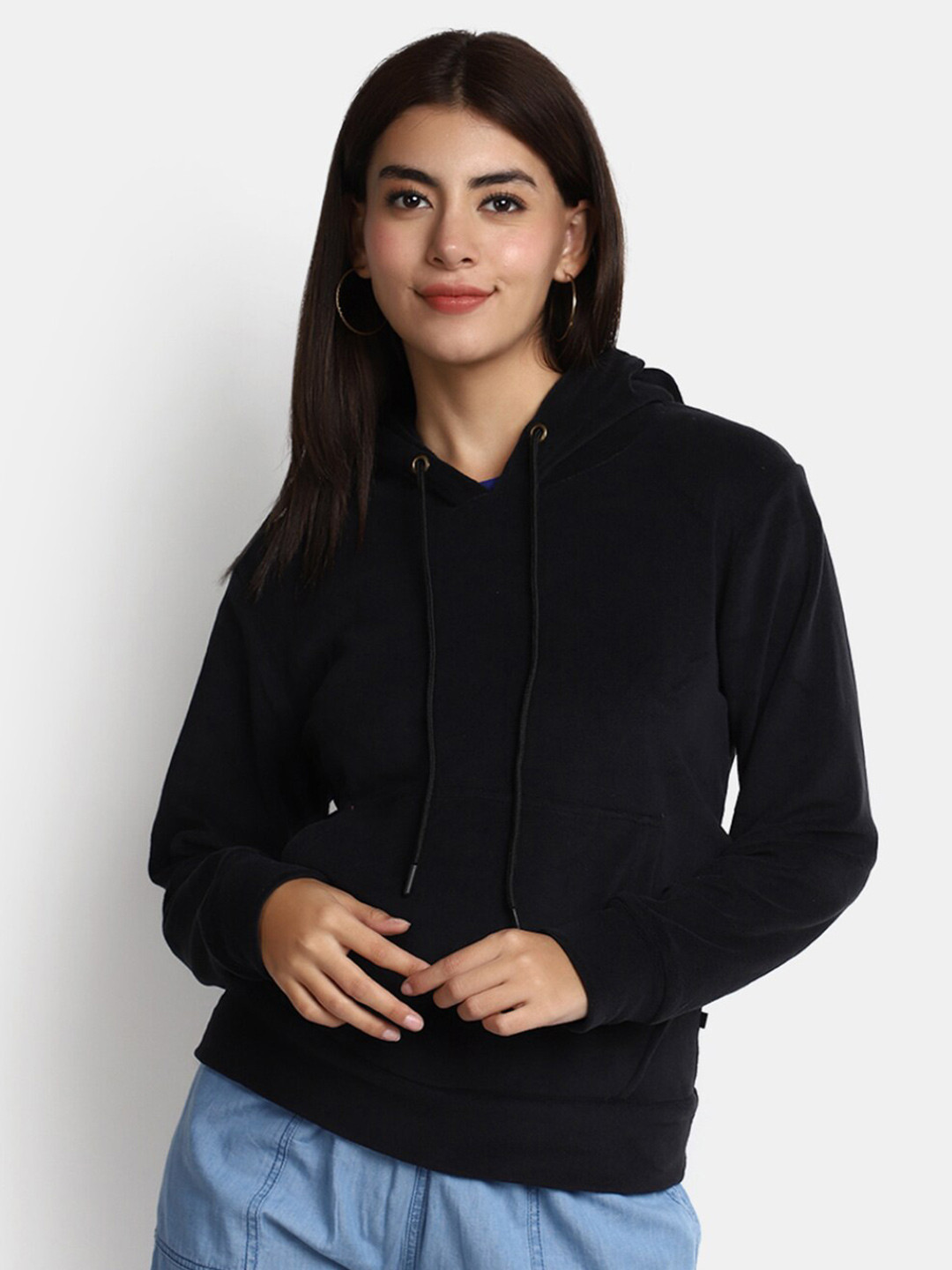 V-Mart Hooded Fleece Pullover Cotton Sweatshirt
