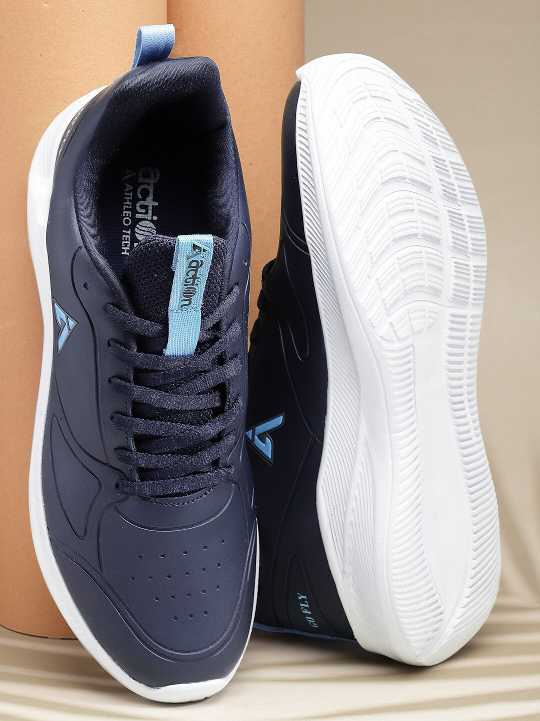 Action Men Swift-103 Perforated Lace-Up Running Shoes