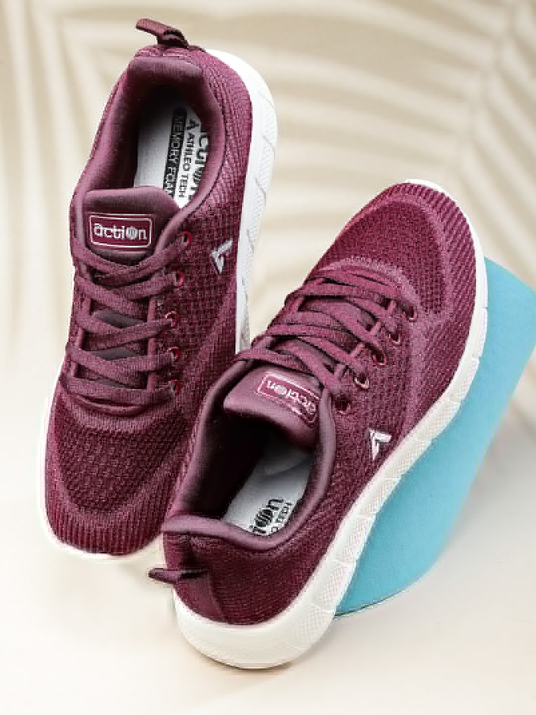 Action Women Dzire-101 Textured Lace-Up Running Shoes
