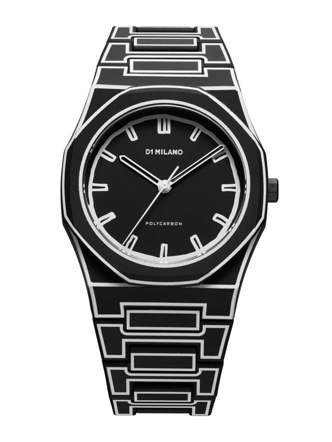 D1 Milano Men D1 Milano Polycarbon Black Dial Quartz Analog Watch - PCBJ33
