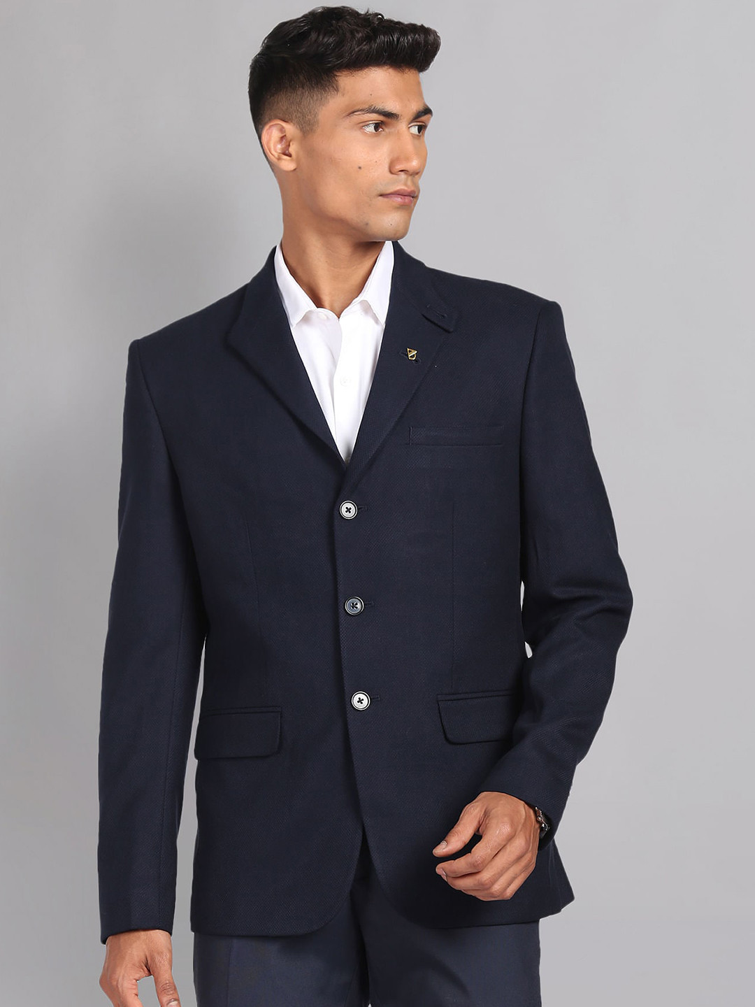 AD By Arvind Notched Lapel Collar Single Breasted Formal Blazers
