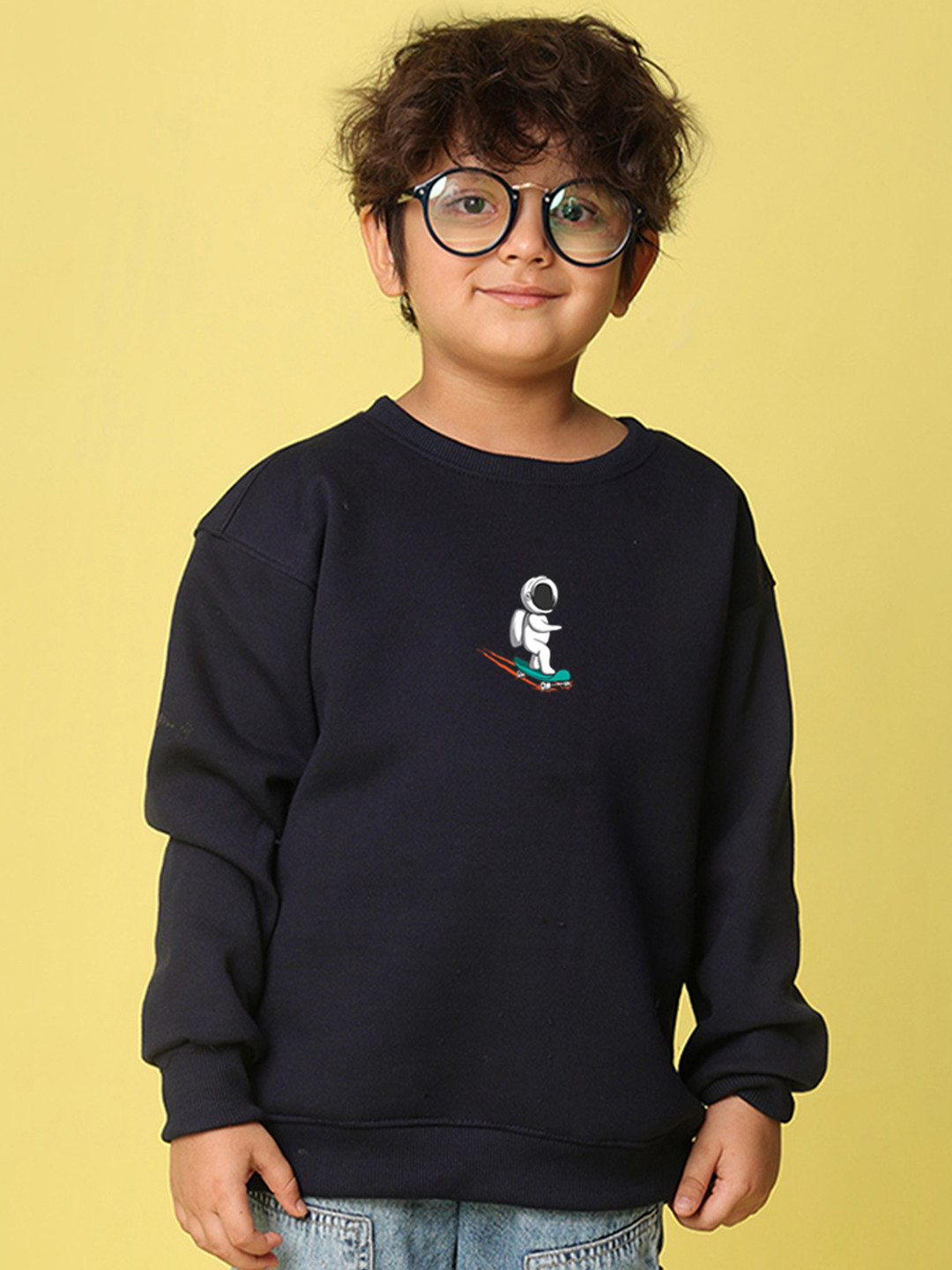 NUSYL Kids Graphic Printed Oversized Sweatshirts