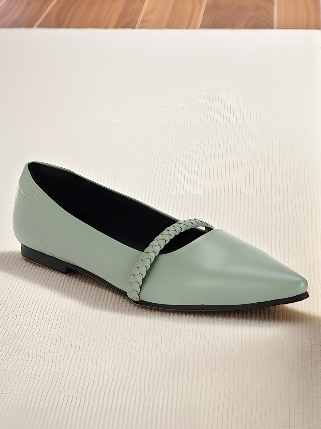 Van Heusen Woman Pointed-Toe Ballerinas with Braided-Detail
