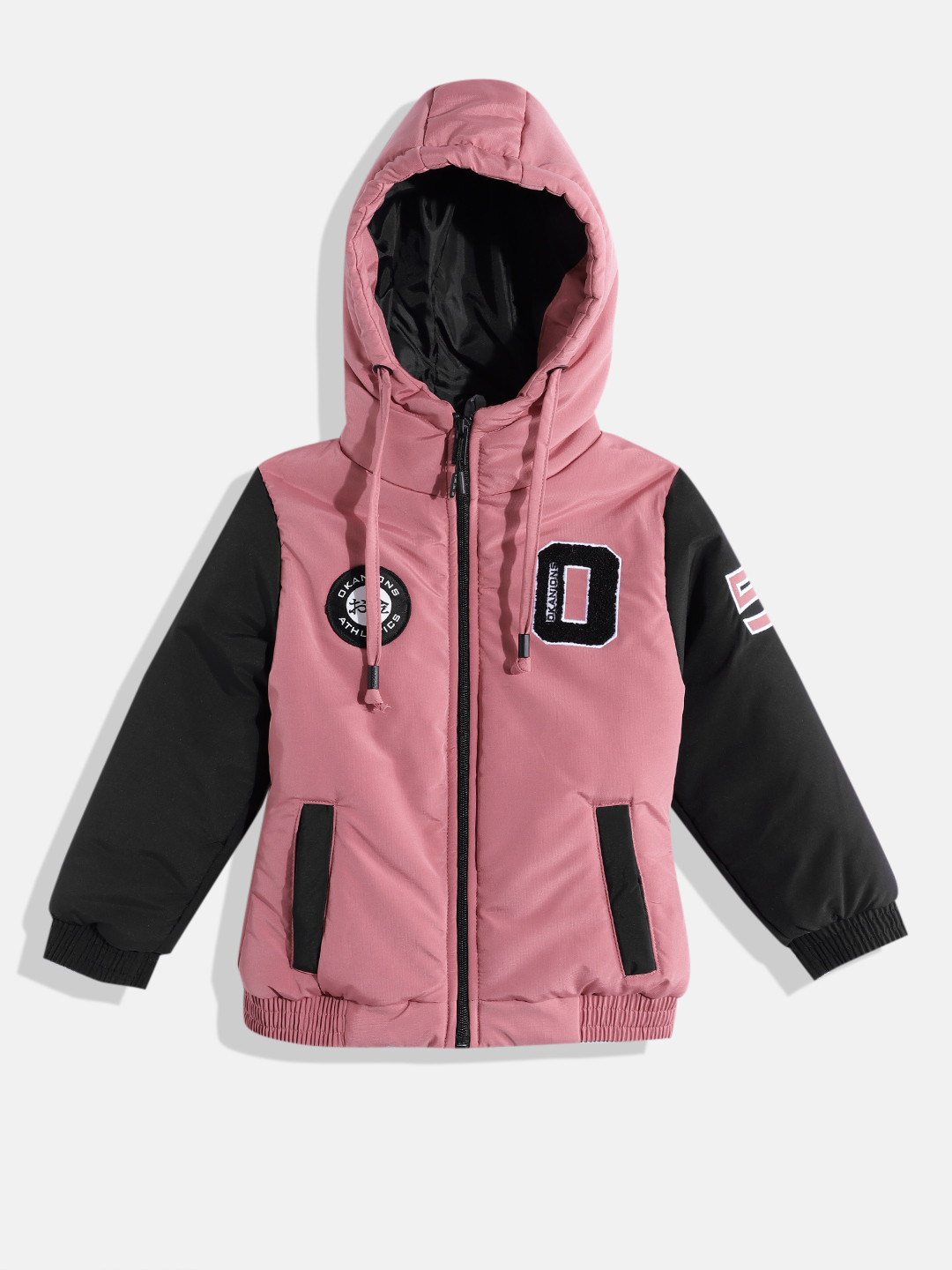 Okane Girls Applique Detail Bomber Jacket