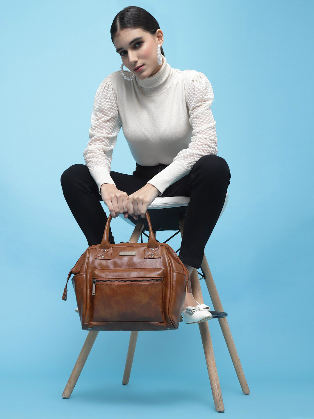 VISMIINTREND Women Leather Handbag Convertible Backpack Shoulder Bag