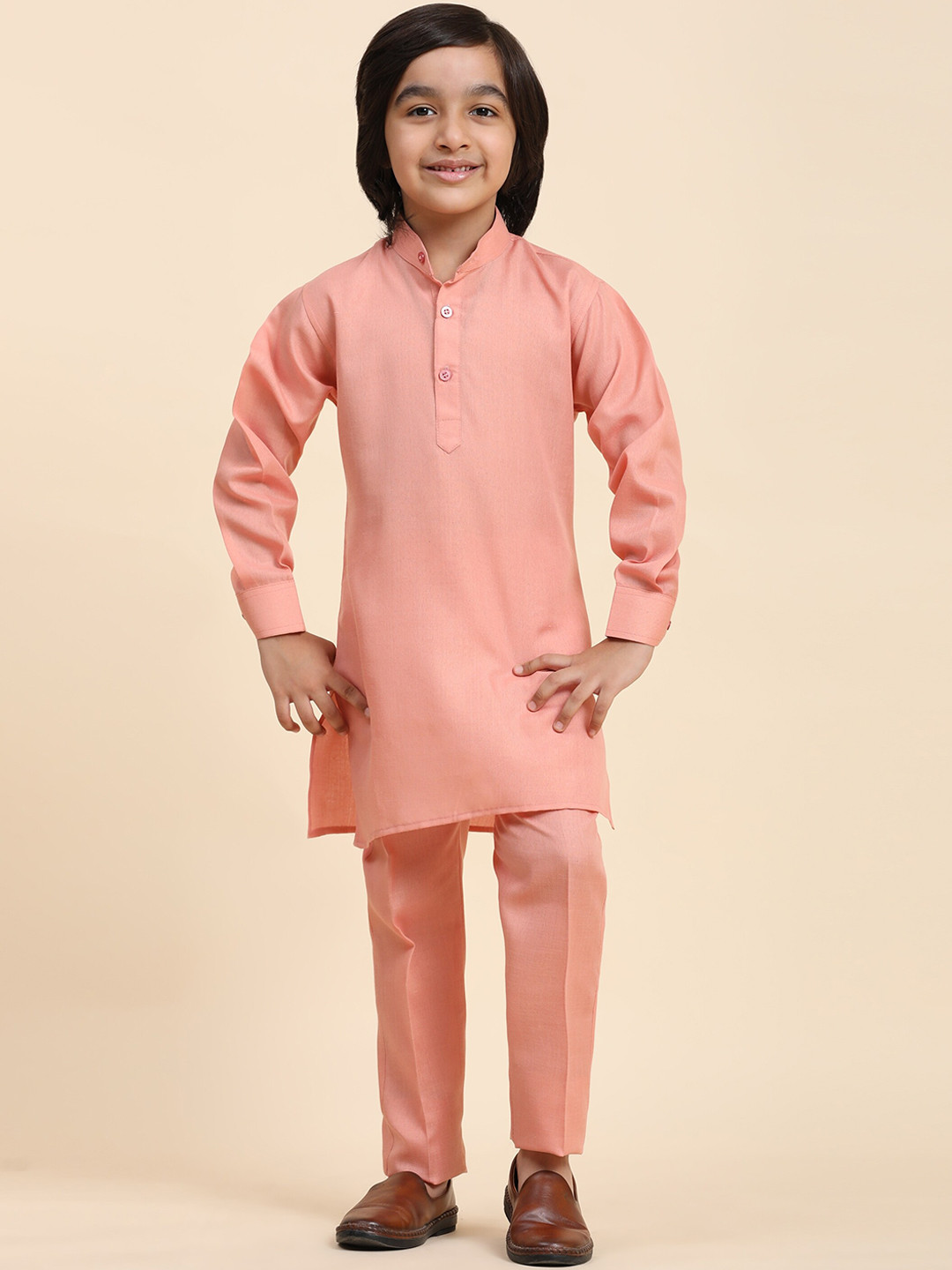 Pro-Ethic STYLE DEVELOPER Boys Regular Cotton Kurta Pajama & Nehru jacket