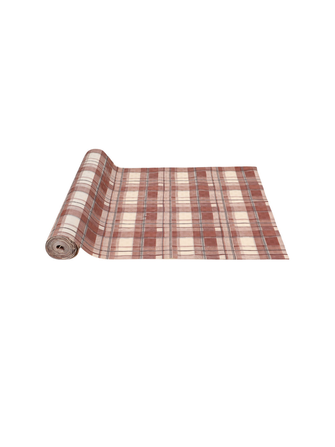 Dakshya Industries Brown Checked PVC Shelf Liner