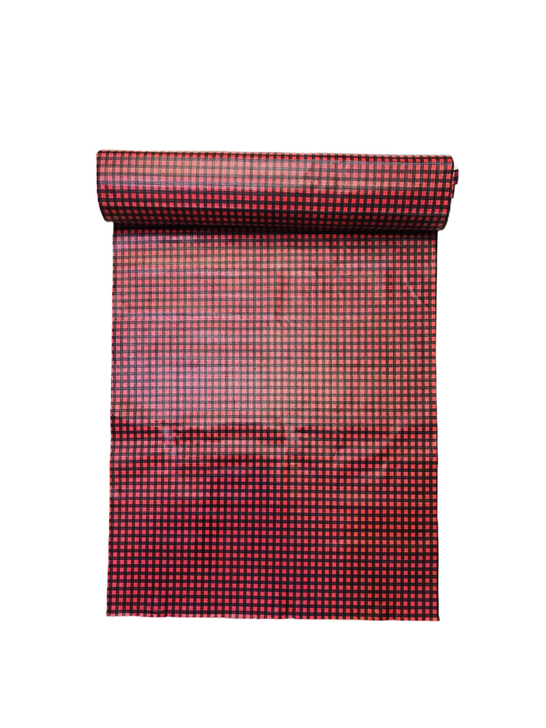 Dakshya Industries Maroon & Black Checked Shelf Liner