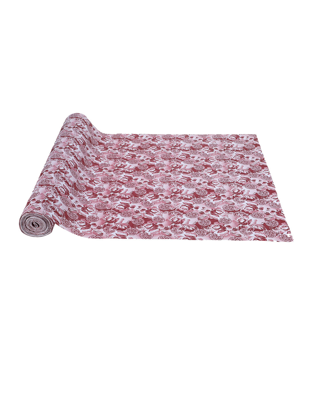 Dakshya Industries Halka Pink & White Printed PVC Shelf Liner