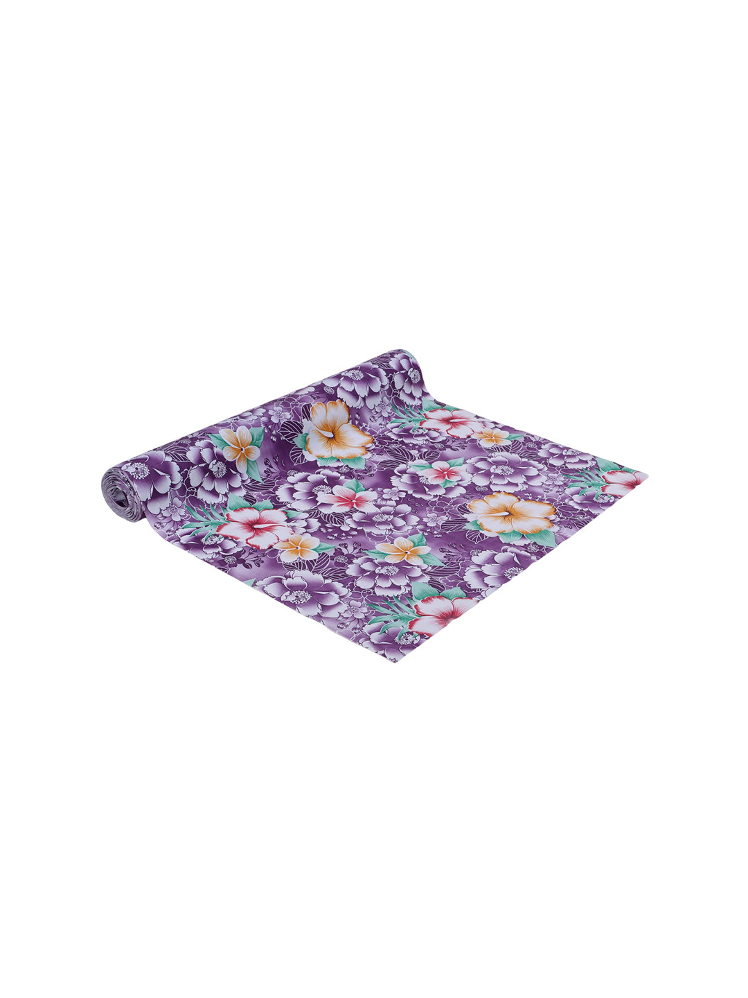 Dakshya Industries Hibiscus Purple Printed Shelf Liner