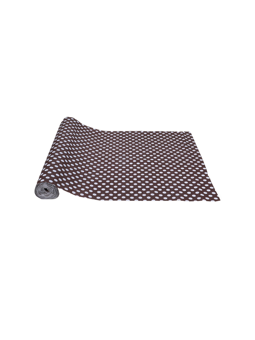 Dakshya Industries Brown Polka Dots Printed Anti Slip Self Cover Roll