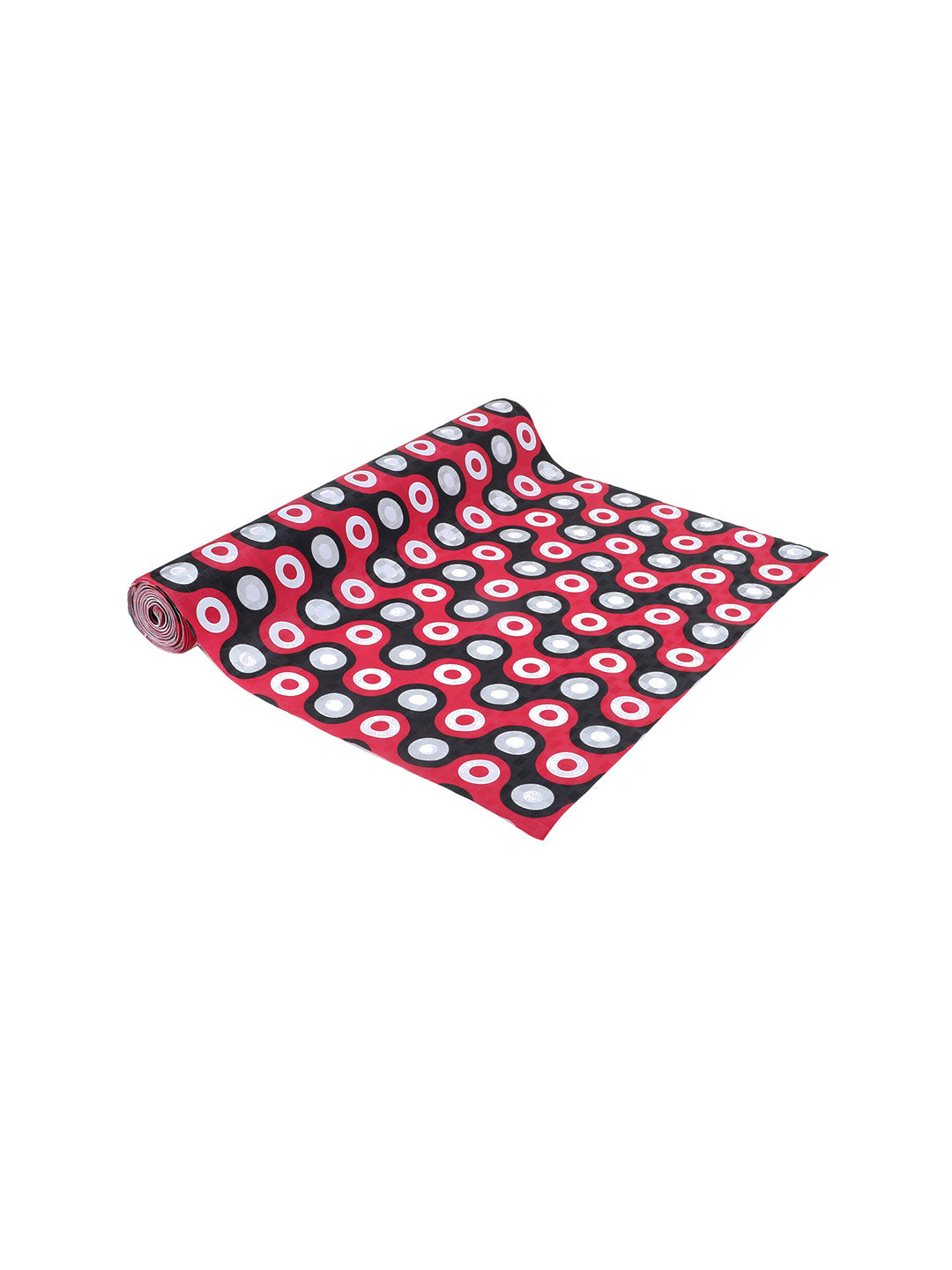 Dakshya Industries Coin Red & White Printed PVC Shelf Liner
