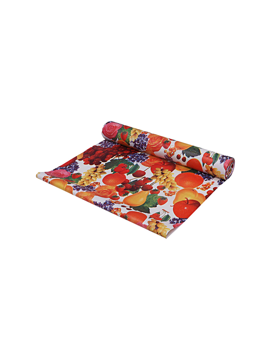 Dakshya Industries Red Fruit Printed Anti Slip Self Cover Roll
