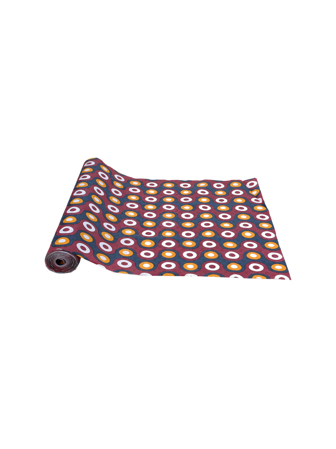 Dakshya Industries Red & Yellow Coin Printed Anti Slip Self Cover Roll - 10m