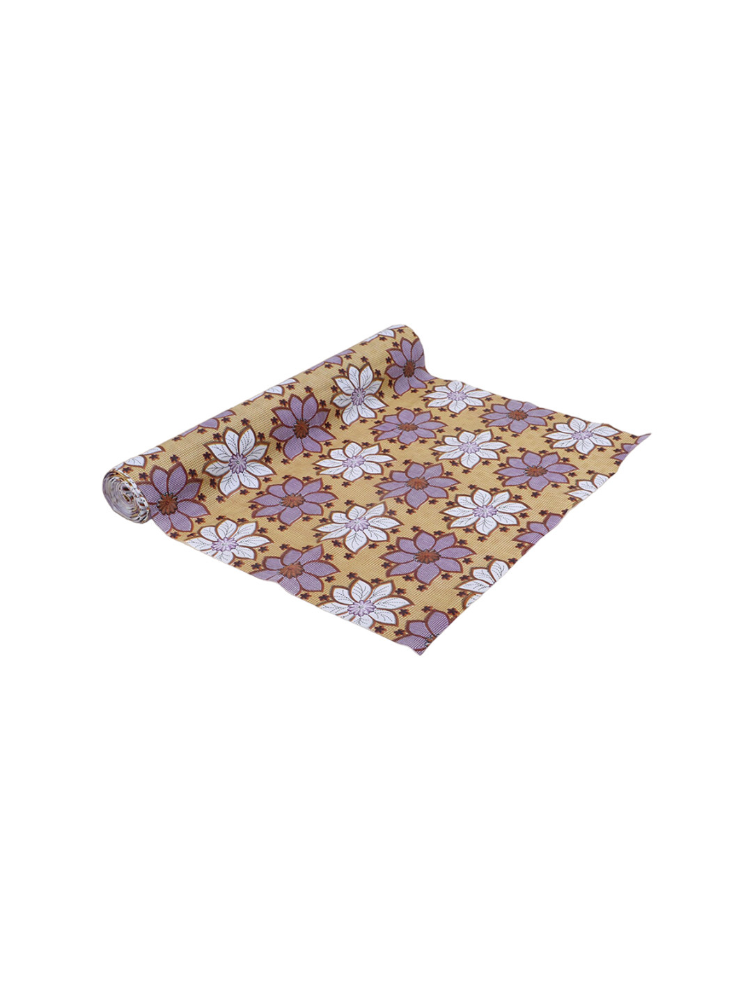 Dakshya Industries Beige & White Star Printed Anti Slip Self Cover Roll - 10m