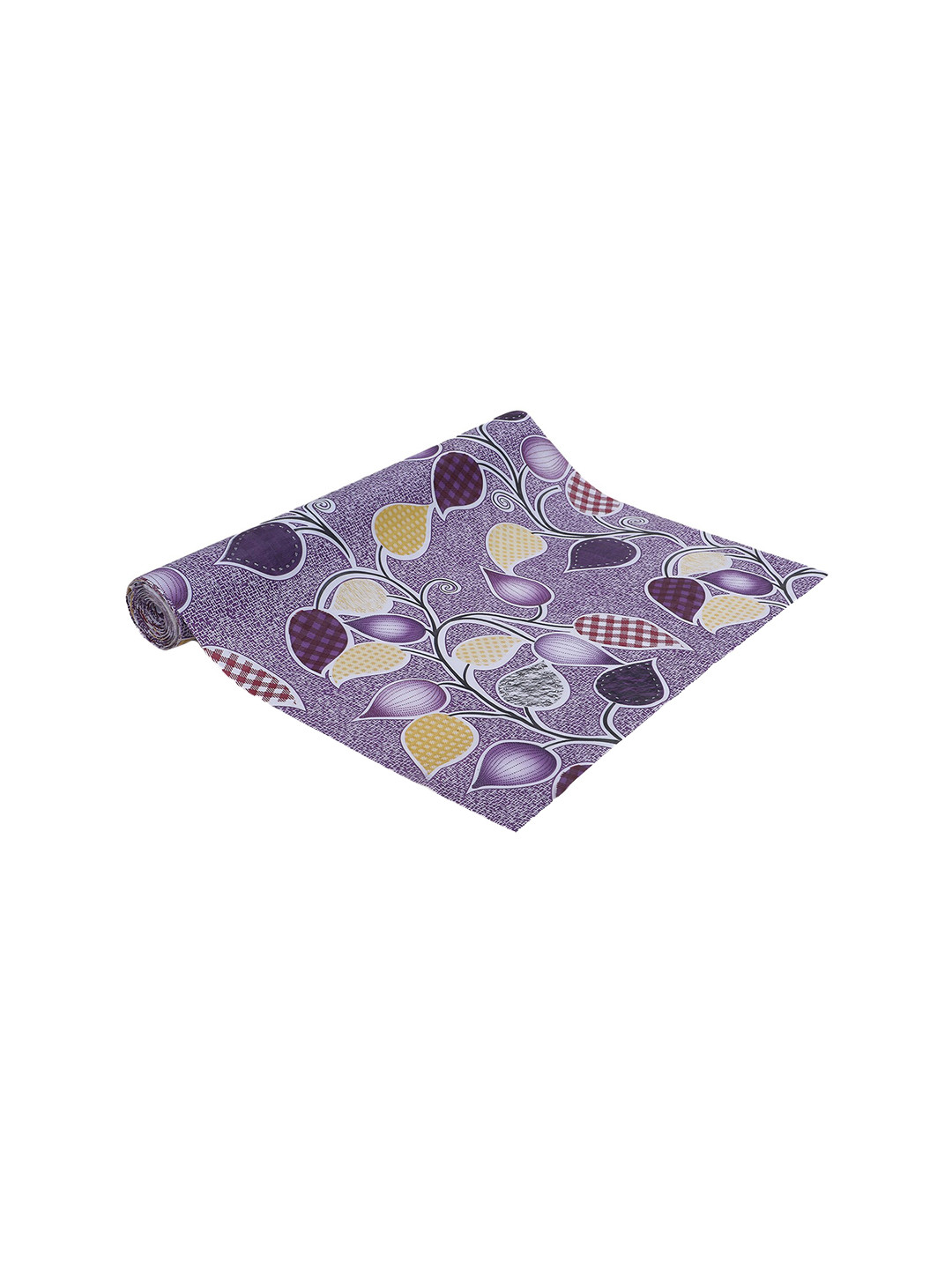 Dakshya Industries Purple Ambi Printed Anti Slip Self Cover Roll - 10m
