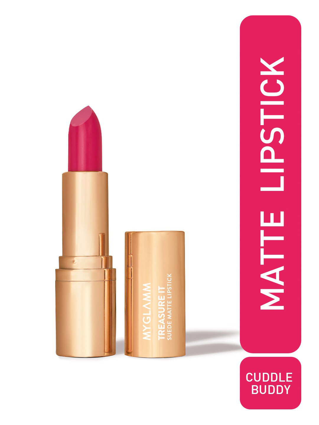 MyGlamm Treasure IT Suede Long Wear Matte Lipstick with Vitamin E - Cuddle Buddy 06