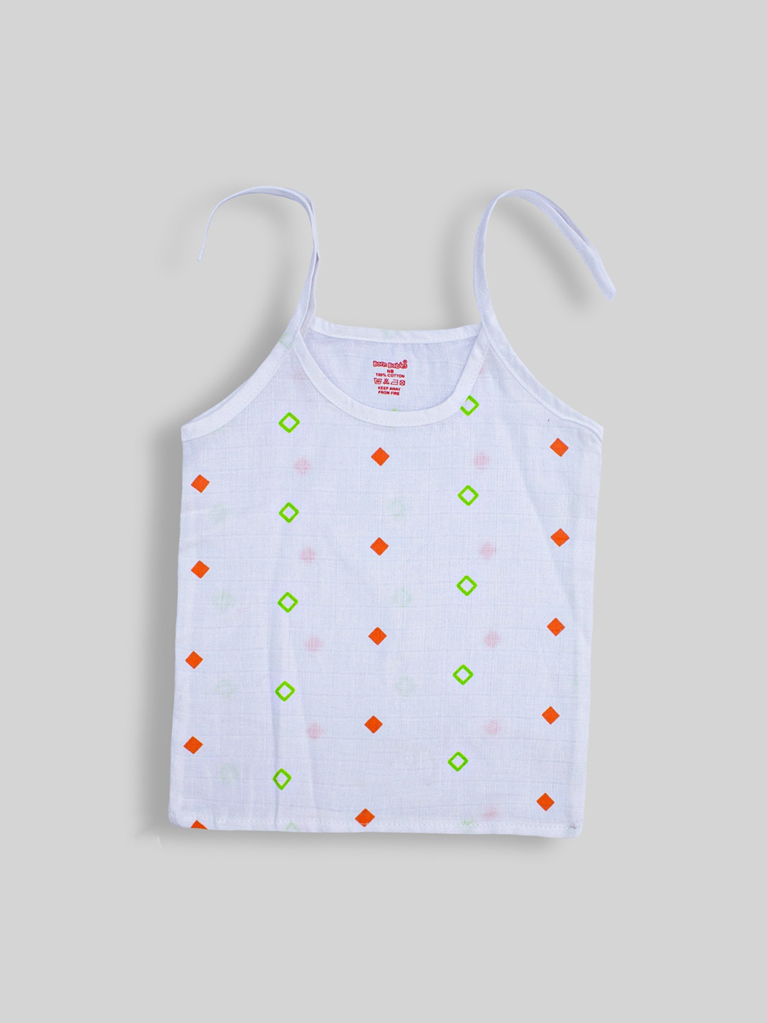 Born Babies Printed Cotton Sleeveless Jablas Vests