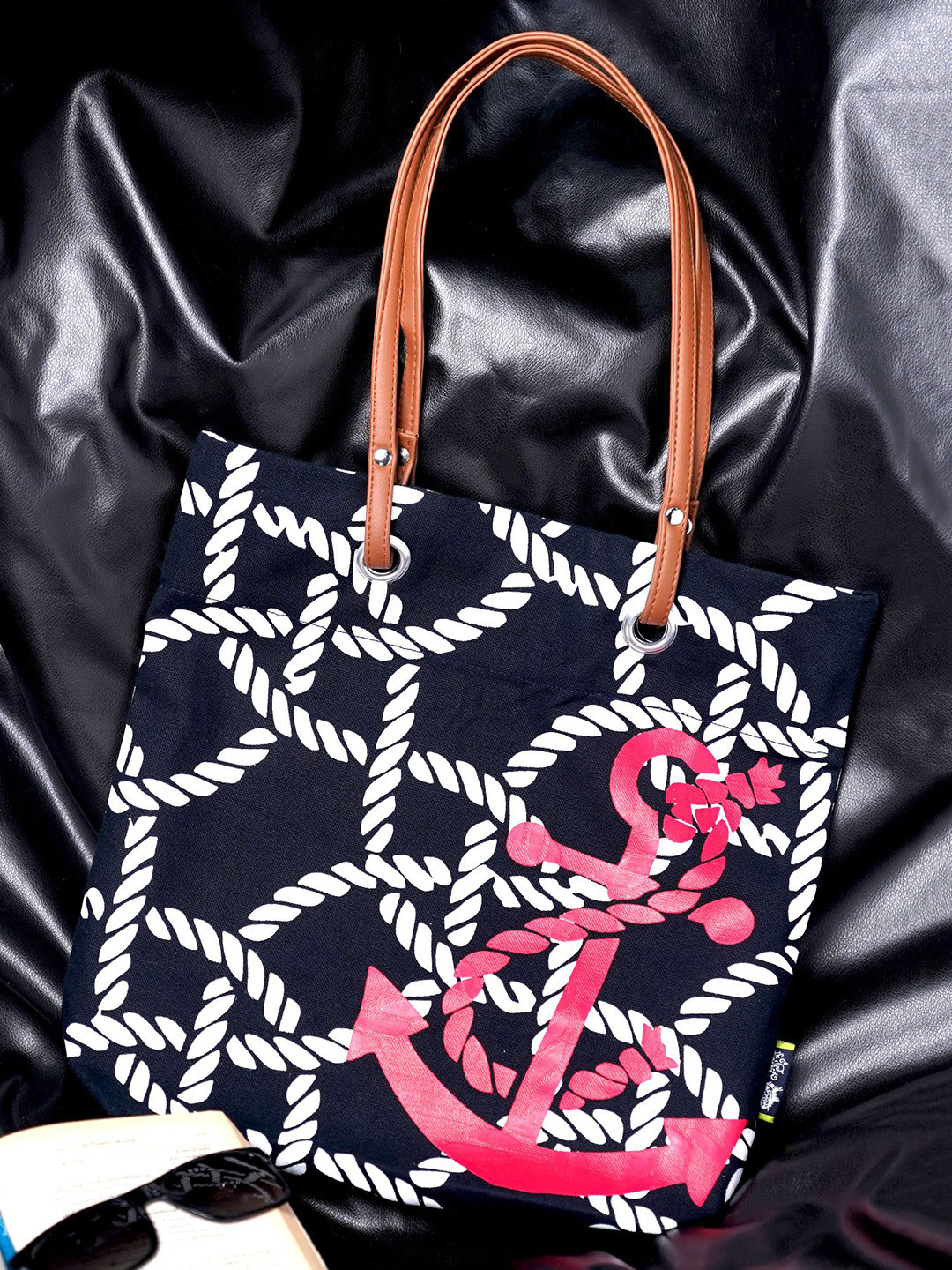 Kanvas Katha Graphic Printed Structured Canvas Tote Bag