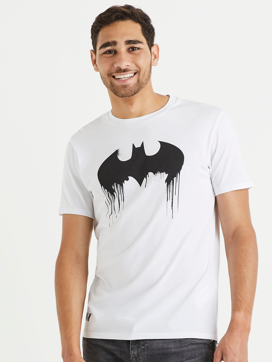 Celio Batman Printed Round Neck Cotton T-shirt