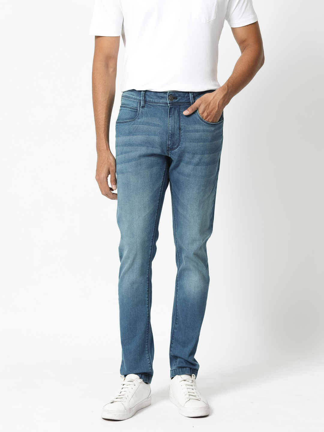 RARE RABBIT Men Night Slim Fit Cotton Jeans