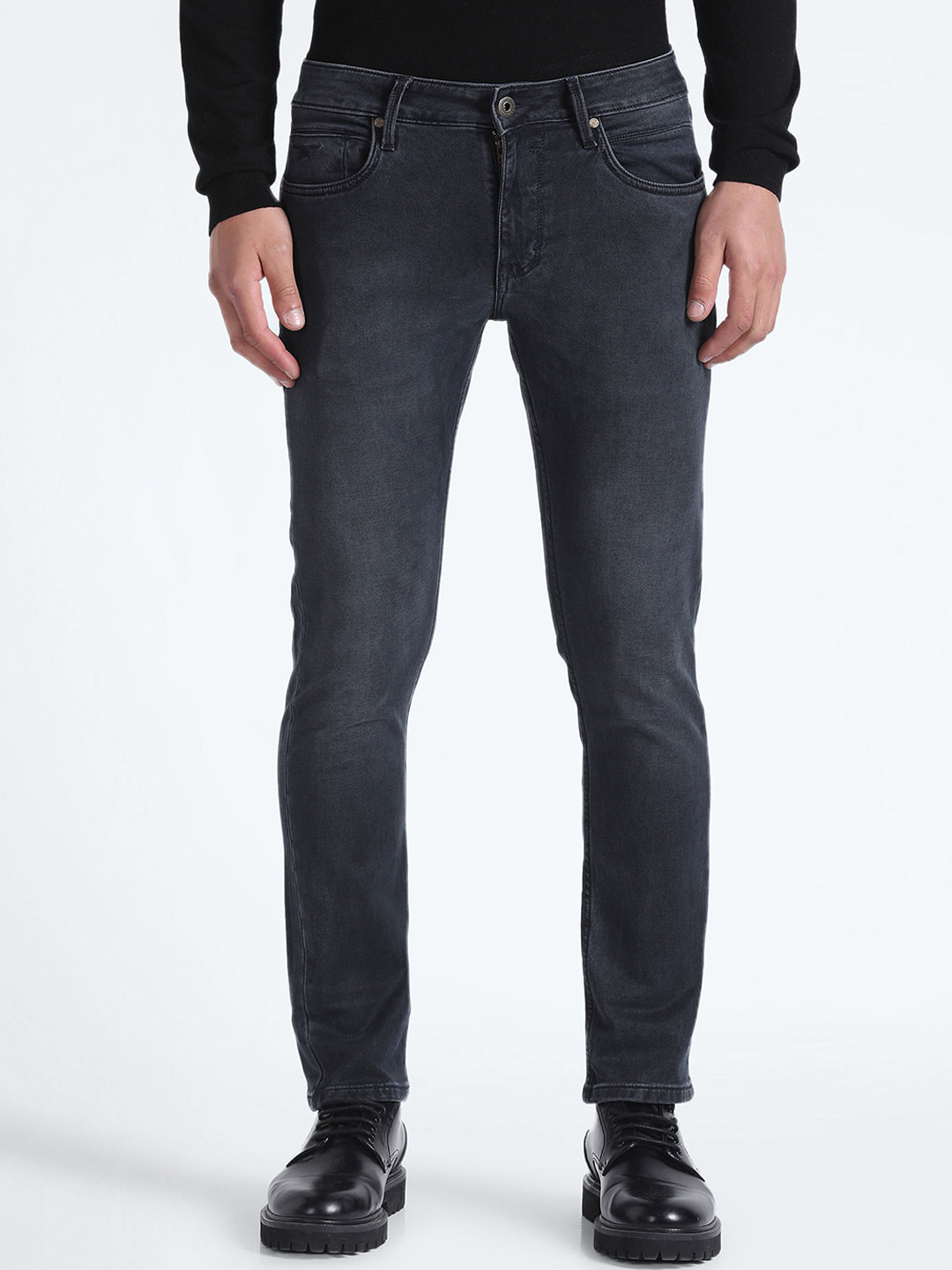 Flying Machine Men Tapered Fit Light Fade Stretchable Jeans