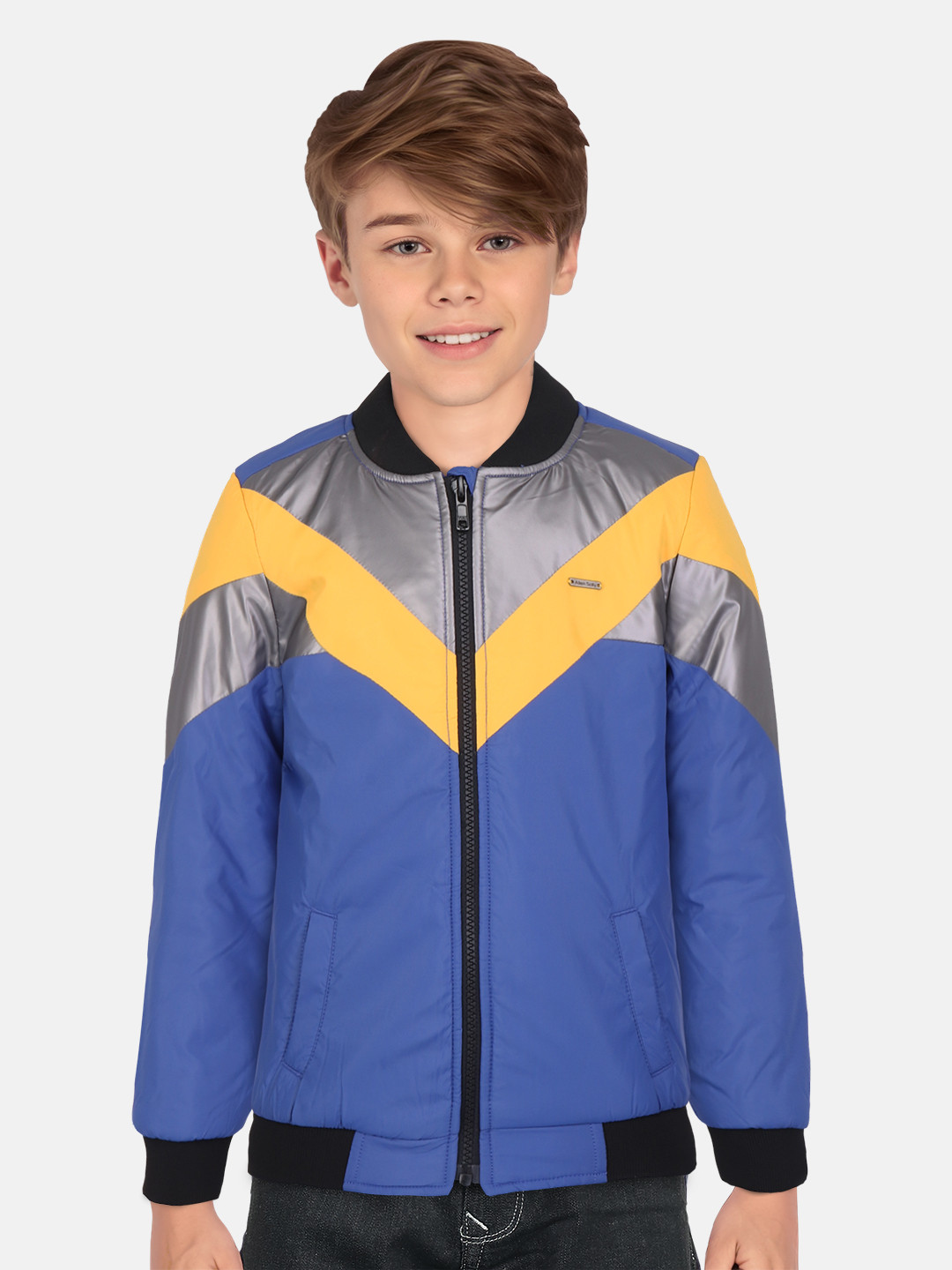 Allen Solly Junior Boys Colourblocked Pure Cotton Puffer Jacket