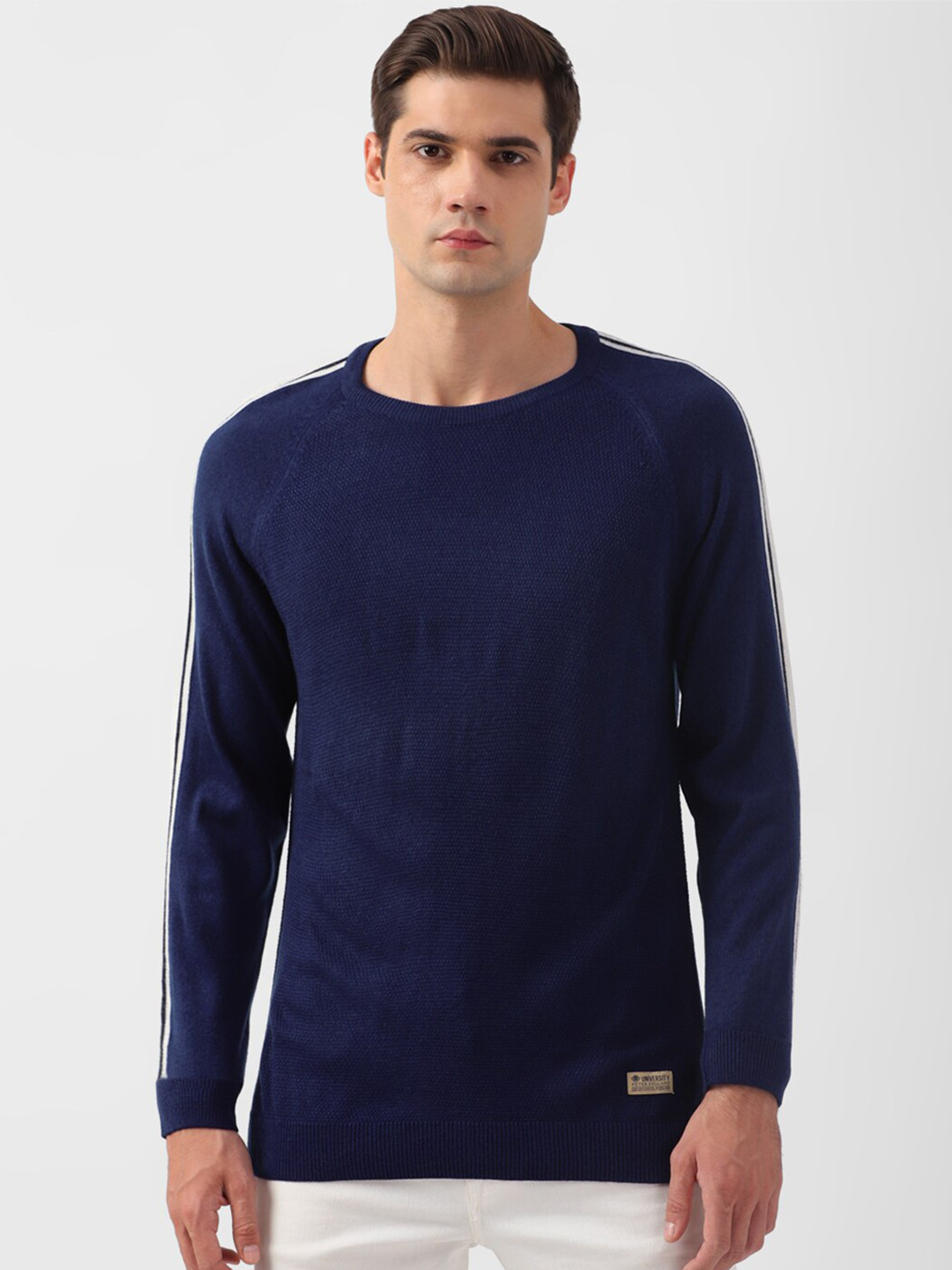 PETER ENGLAND UNIVERSITY Round Neck Long Sleeve Pullover