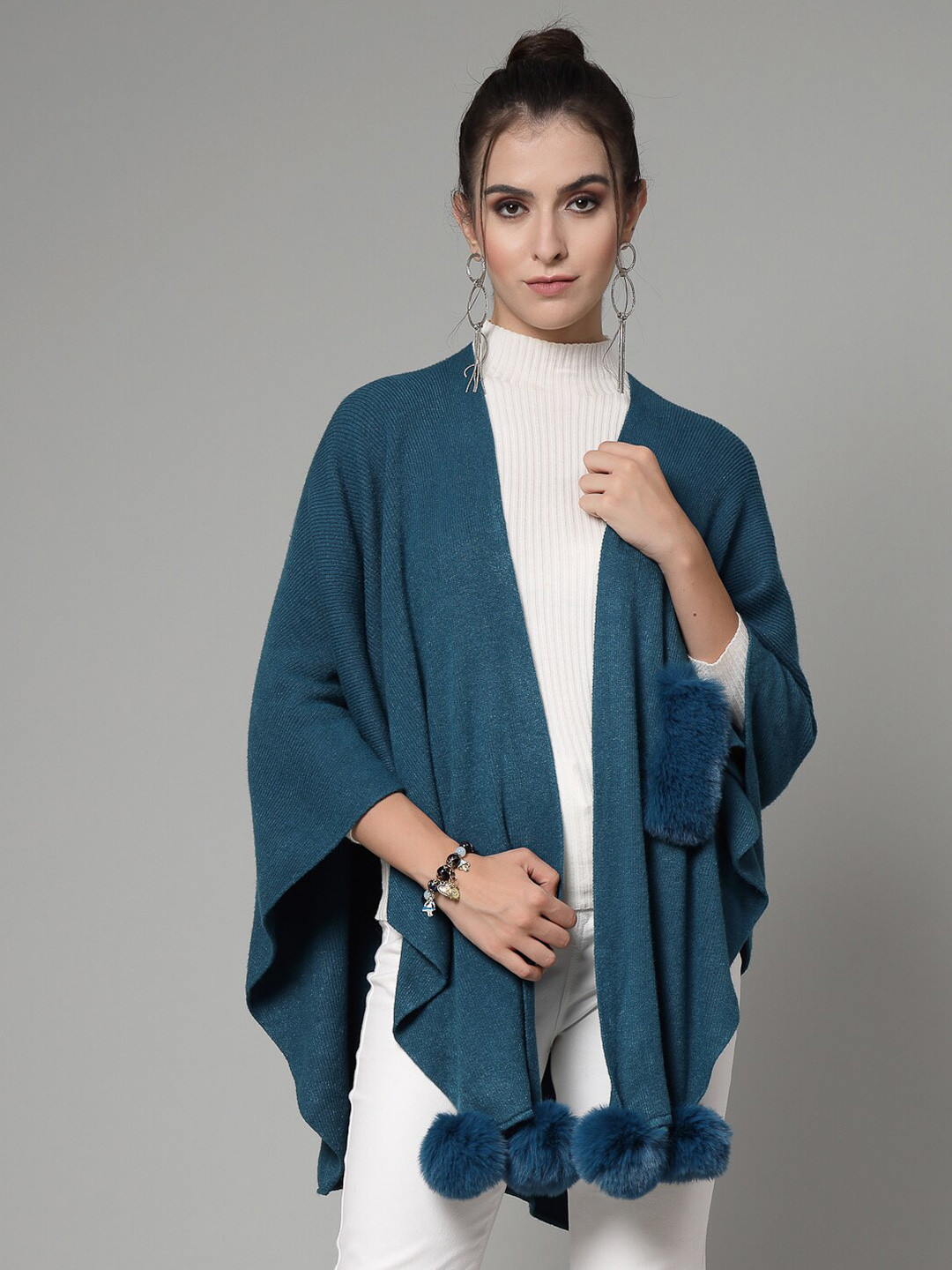 Mafadeny Open Front Longline Poncho