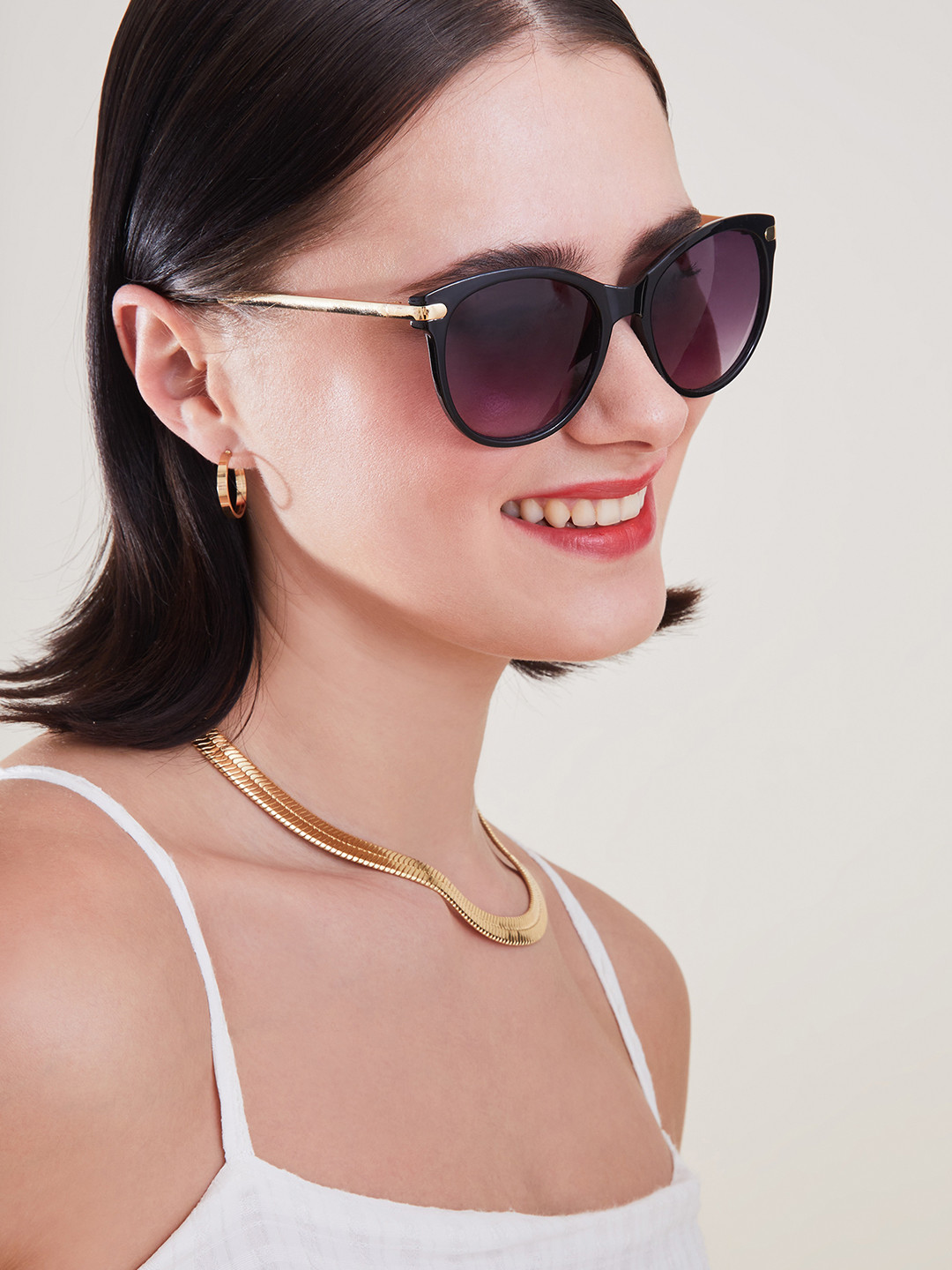 Accessorize Women Oversized Sunglasses with UV Protected Lens MA-59300203001