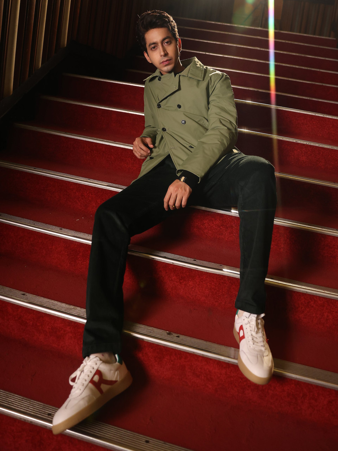 RARE RABBIT Men Merjon Tailored Fit Spread Collar Jacket