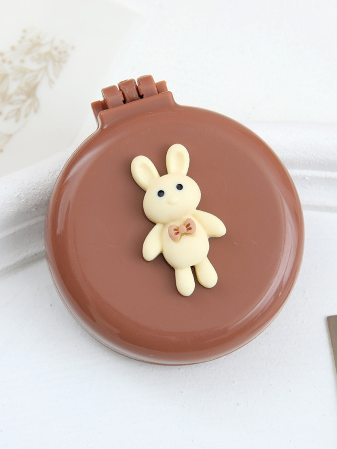 Alexvyan Mini Folding Hair Comb with Make up Mirror