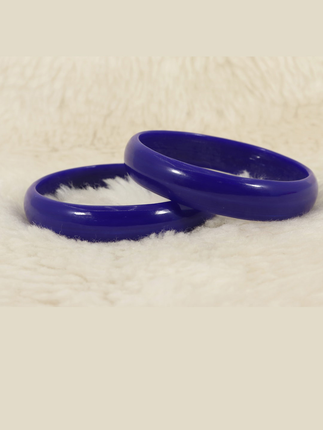NMII Set Of 2 Glass Kada Bangles