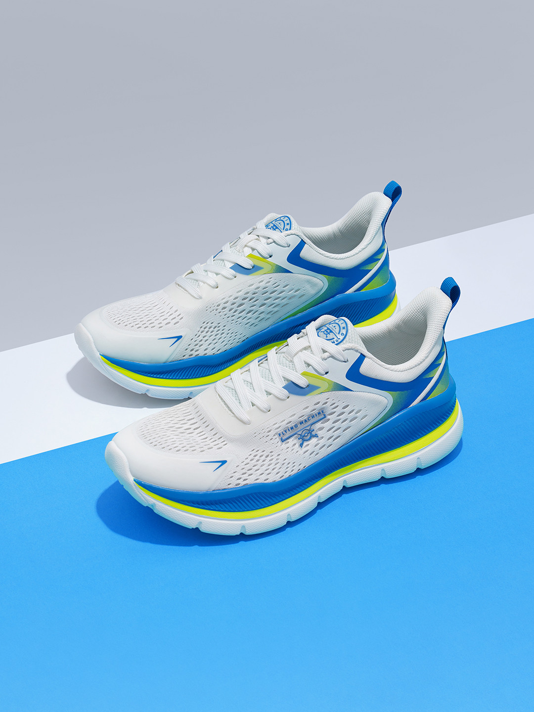 Flying Machine Men Finnt Textured Lace-Up Sneakers