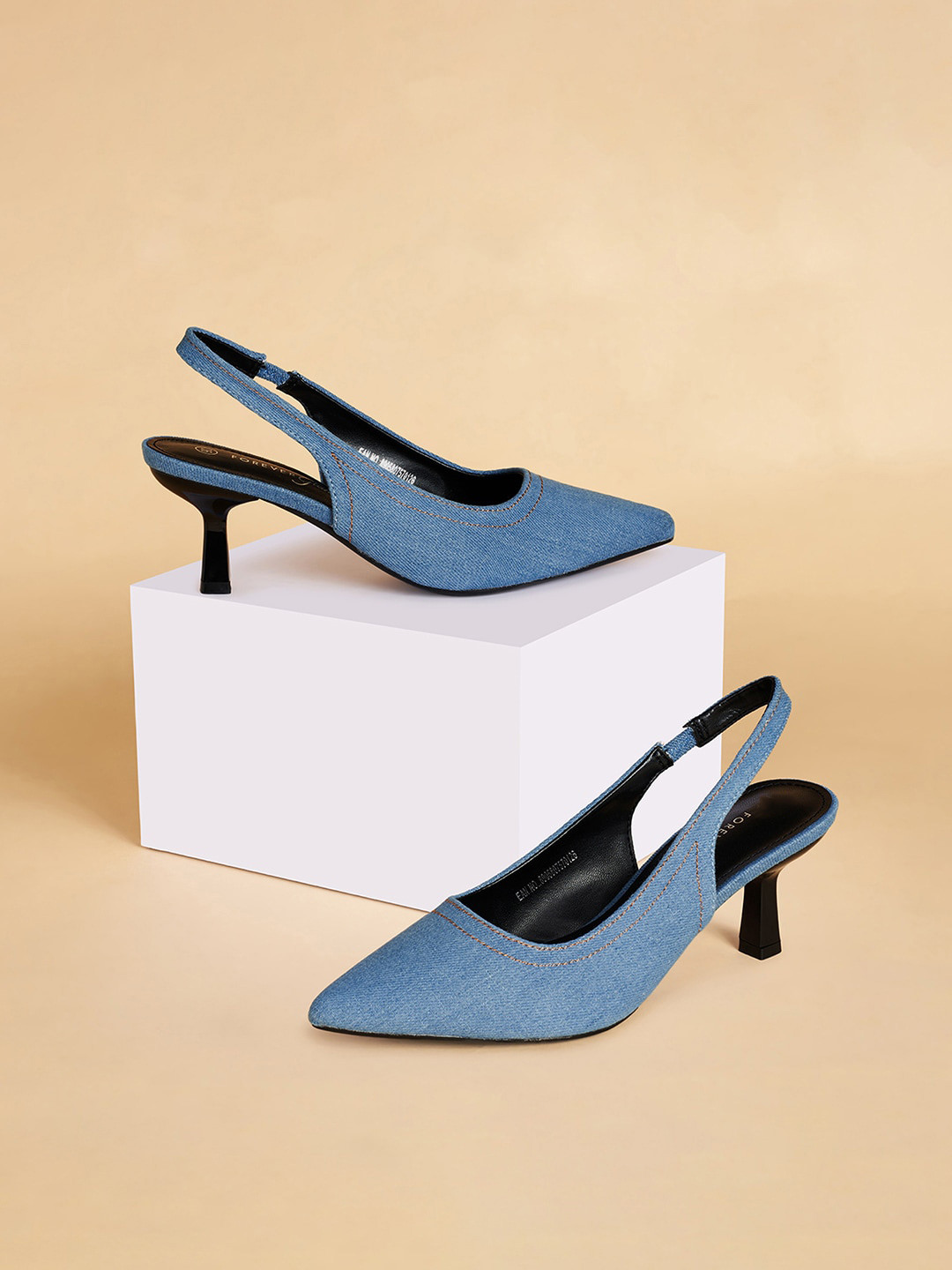 Forever Glam by Pantaloons Pointed Toe Slim Heels