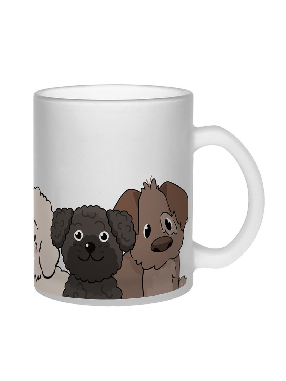 Gathari Sagar Name Personalised White Animal Print Glass Microwave Safe Mug-350ml