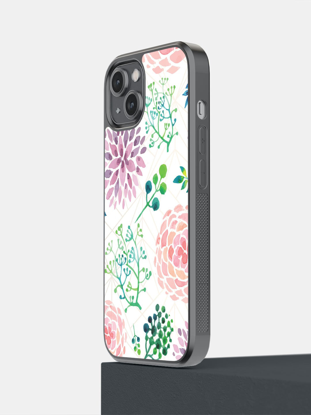 macmerise Flowers Printed iPhone 14 Bumper Case Cover