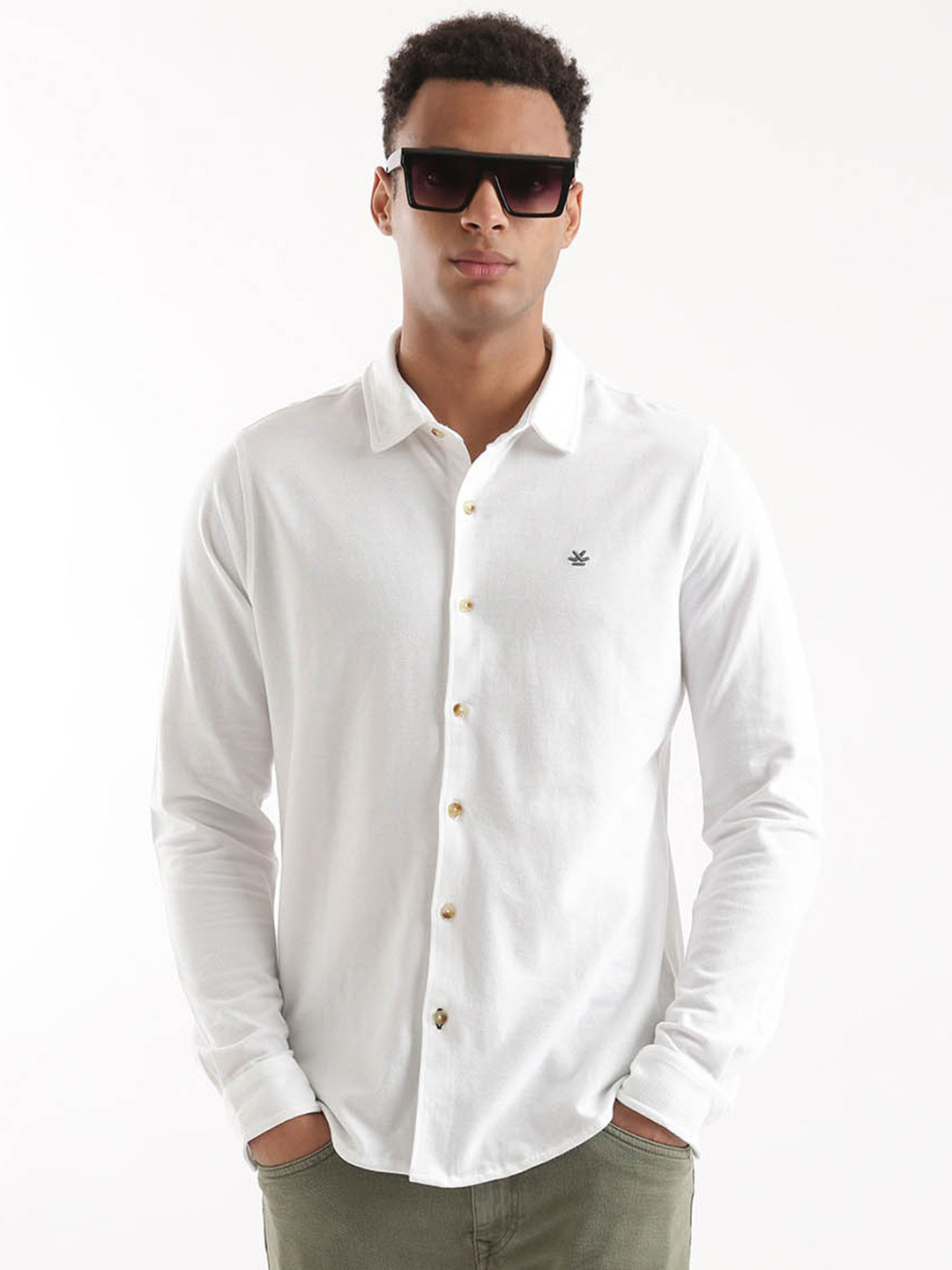 WROGN Custom Slim Fit Cotton Shirt