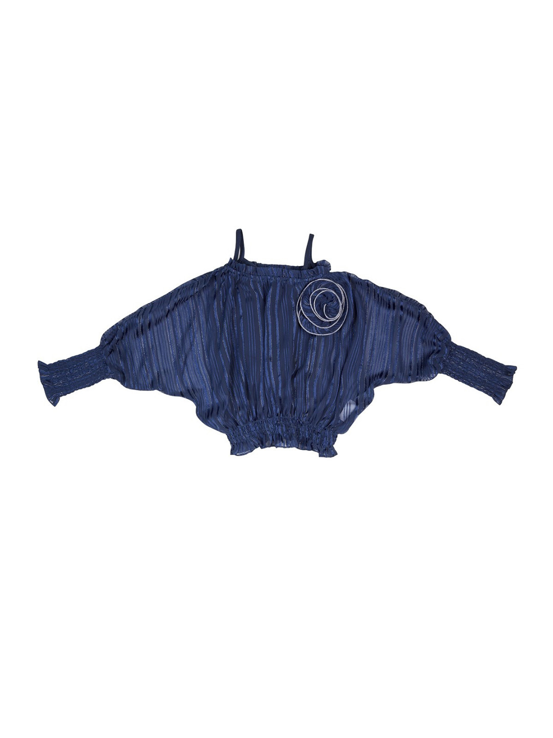 Peppermint Girls Batwing Sleeve Net Blouson Top