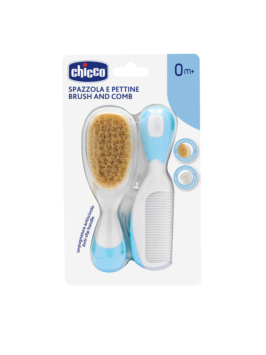 Chicco Infants Set Of 2 Blue Brush And Comb