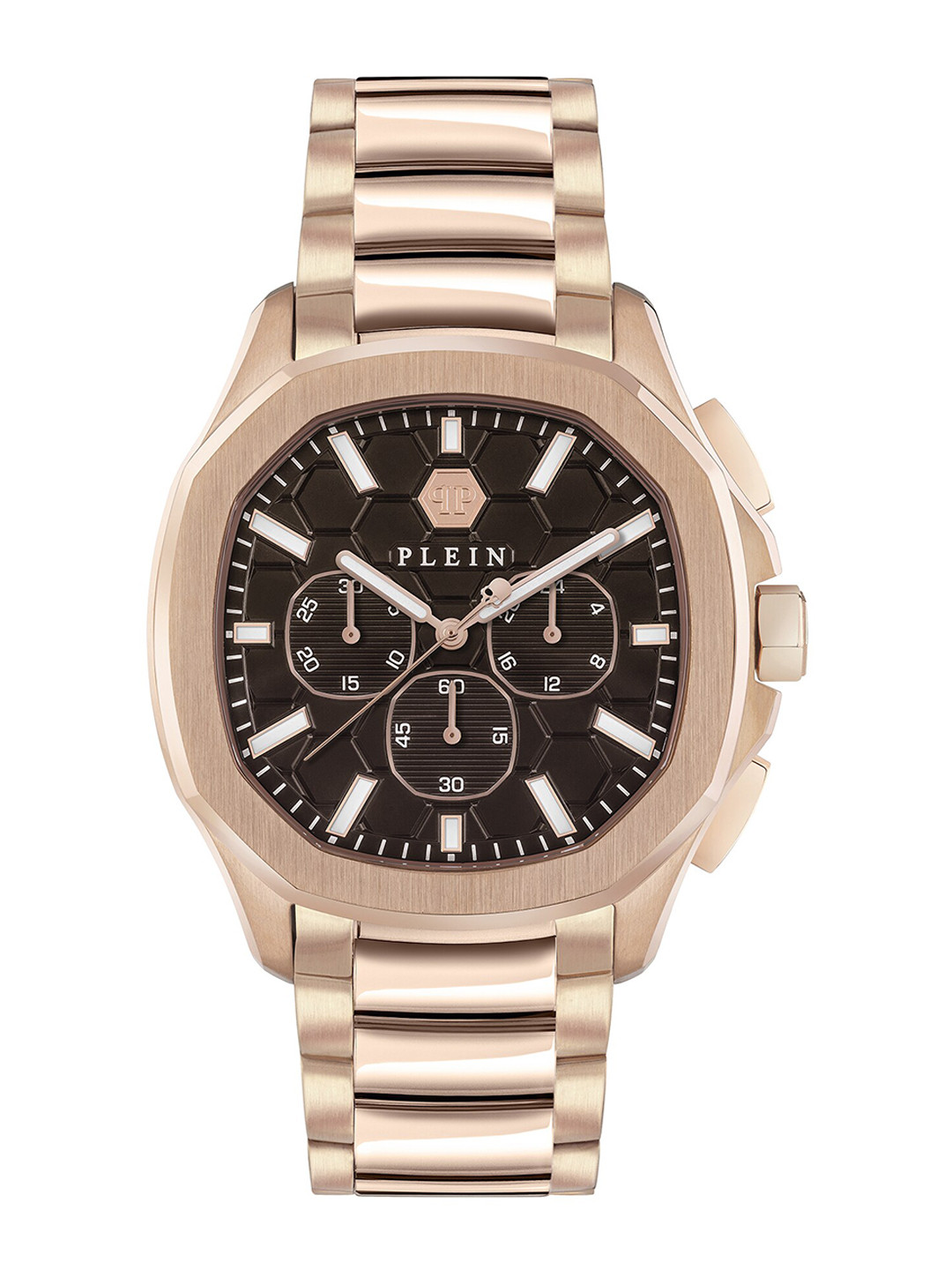 PHILIPP PLEIN Men Textured Dial & Stainless Steel Straps Analogue Watch PWSAA0623