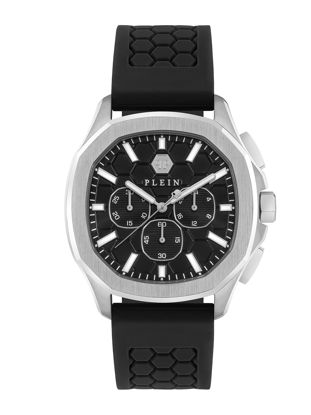 PHILIPP PLEIN Men Patterned Dial & Black Straps Analogue Watch PWSAA0123