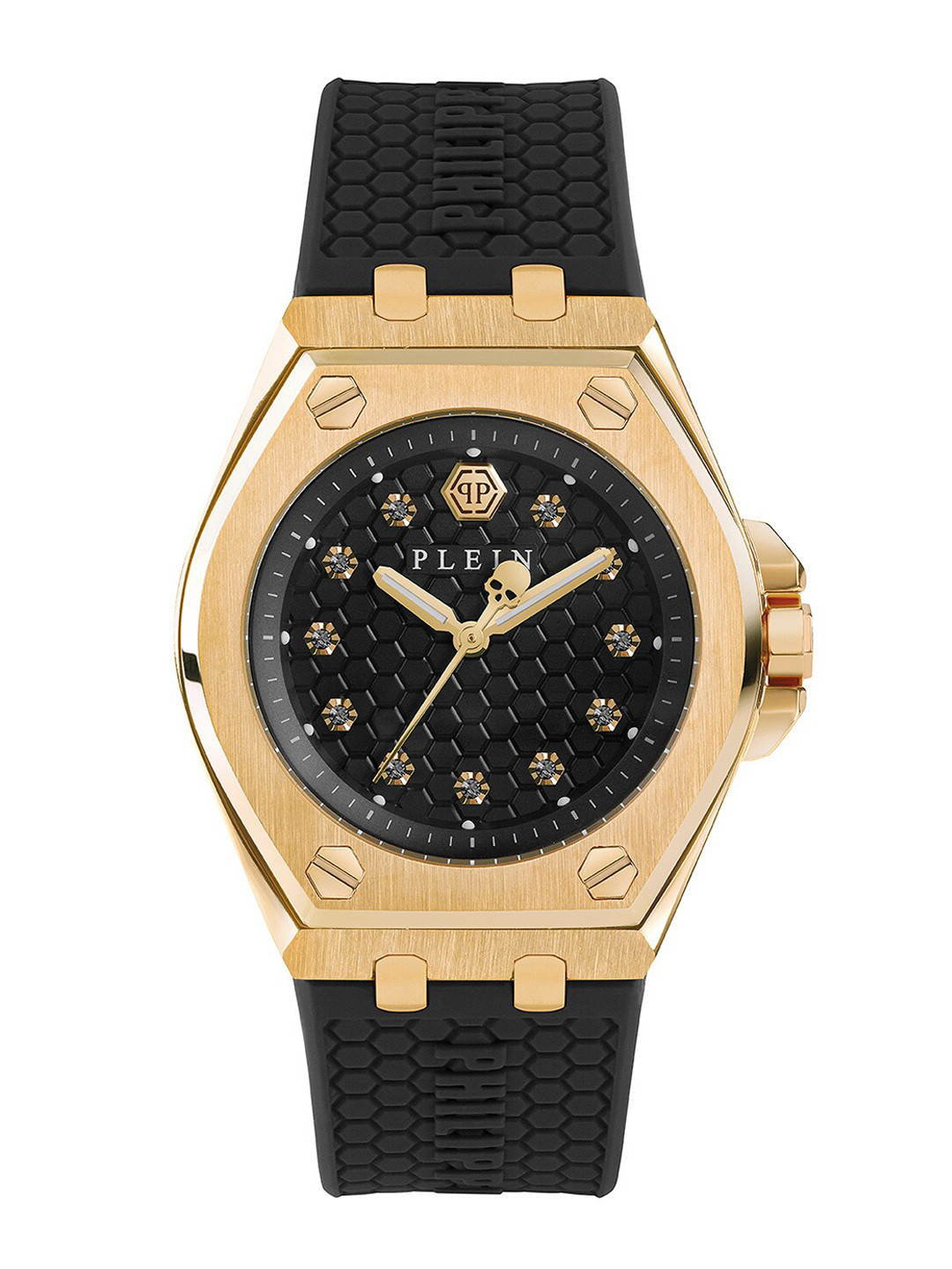 PHILIPP PLEIN Women Embellished Dial & Bracelet Style Straps Digital Watch PWJAA0322