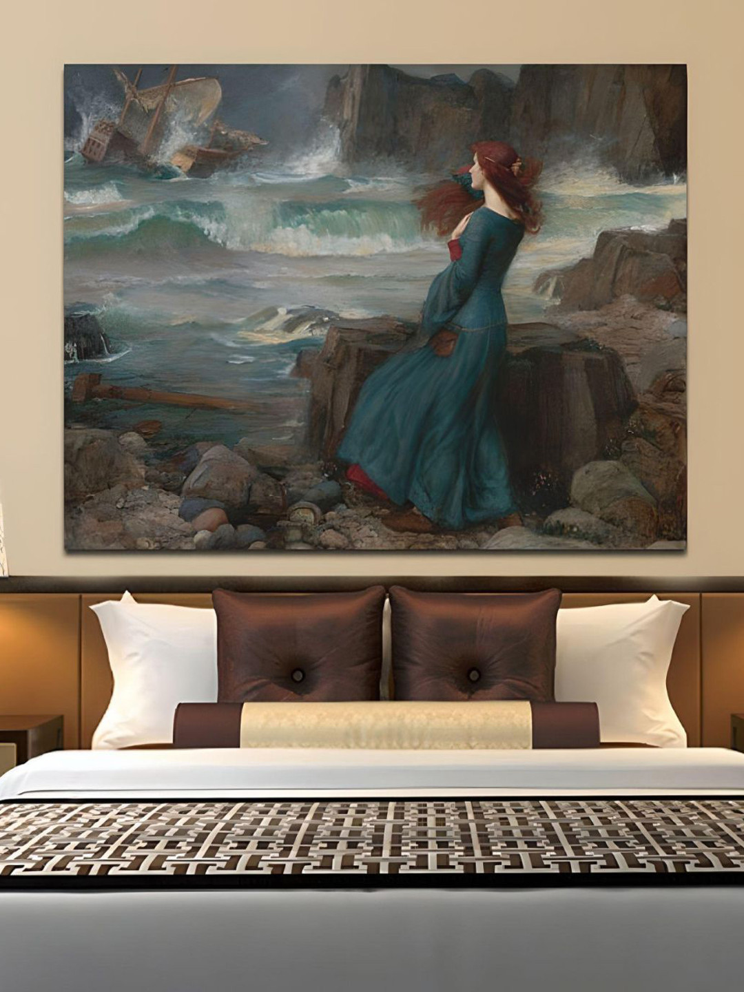 THE HANDMADE FLAIR Green & Black Miranda The Tempest Framed Wall Art