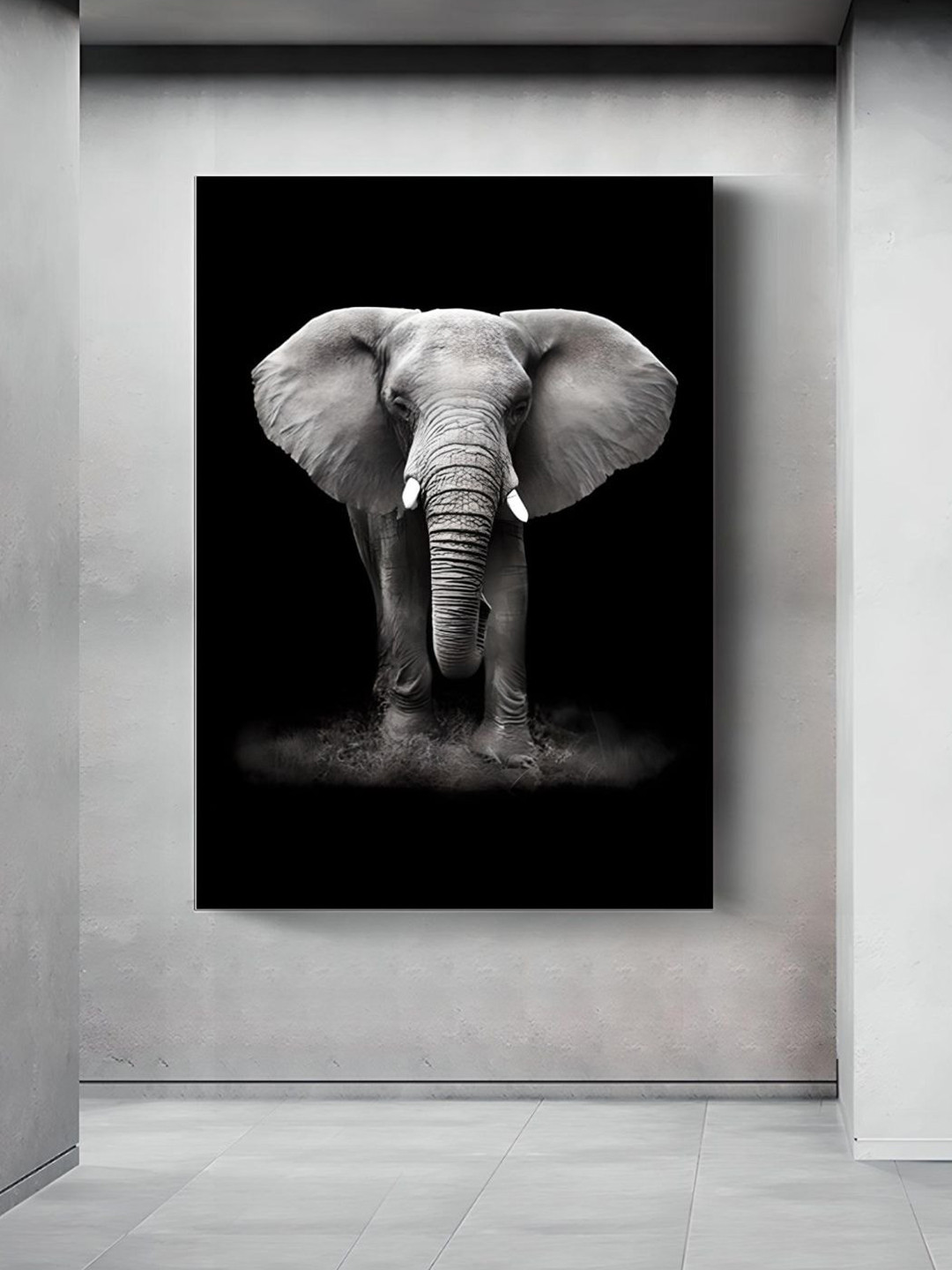 THE HANDMADE FLAIR Wild Animals Wood Wall Rectangle Paintings Wall Art - 50x70In