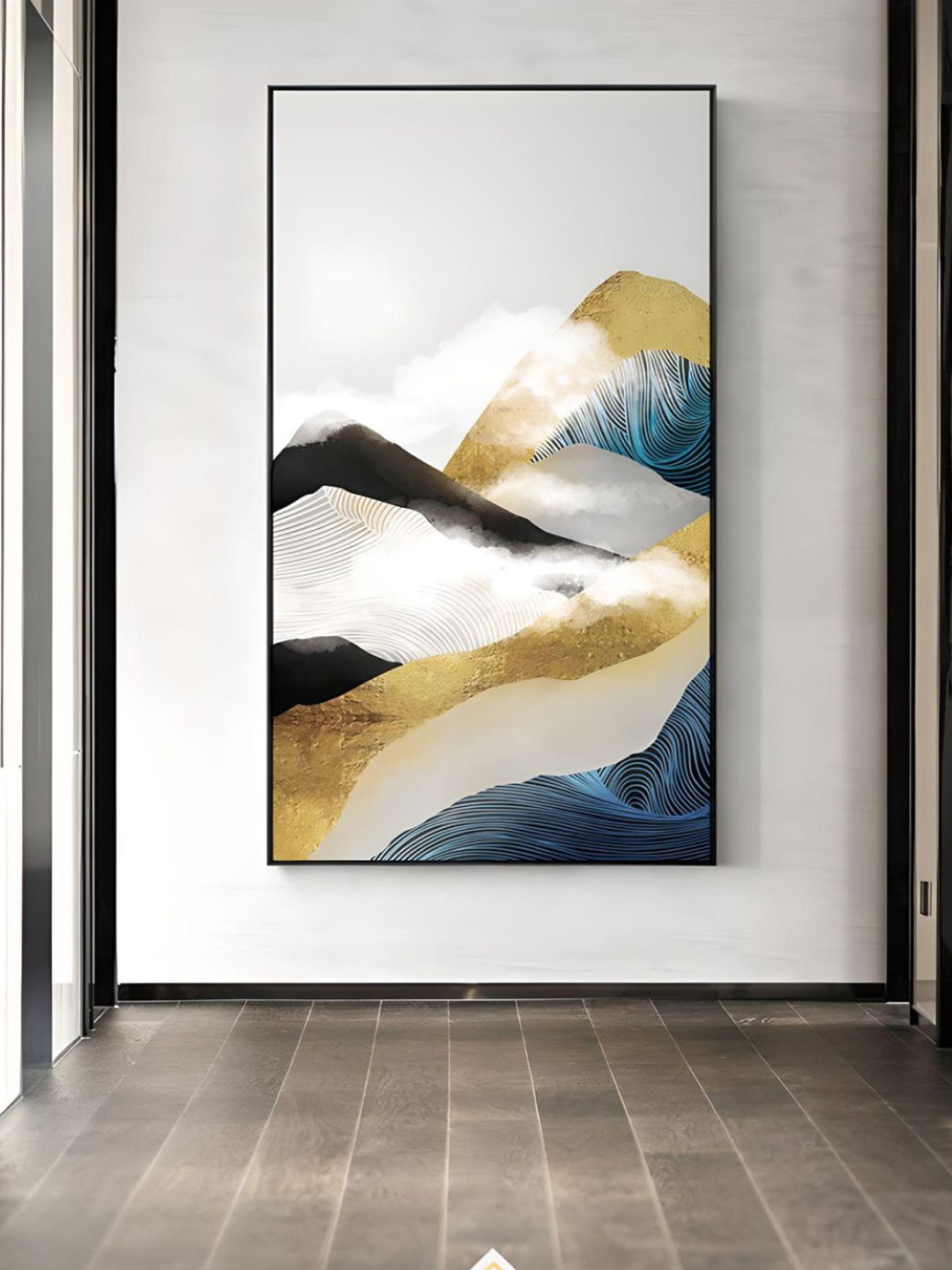 THE HANDMADE FLAIR MountainsIn The Clouds Canvas Rectangle Paintings Wall Art-30 x 50In
