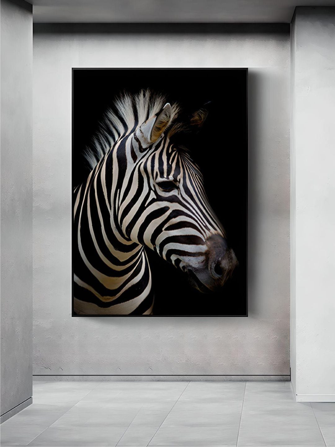 THE HANDMADE FLAIR Wild Animals Canvas Wall Rectangle Paintings Wall Art - 7 x 9.8 In