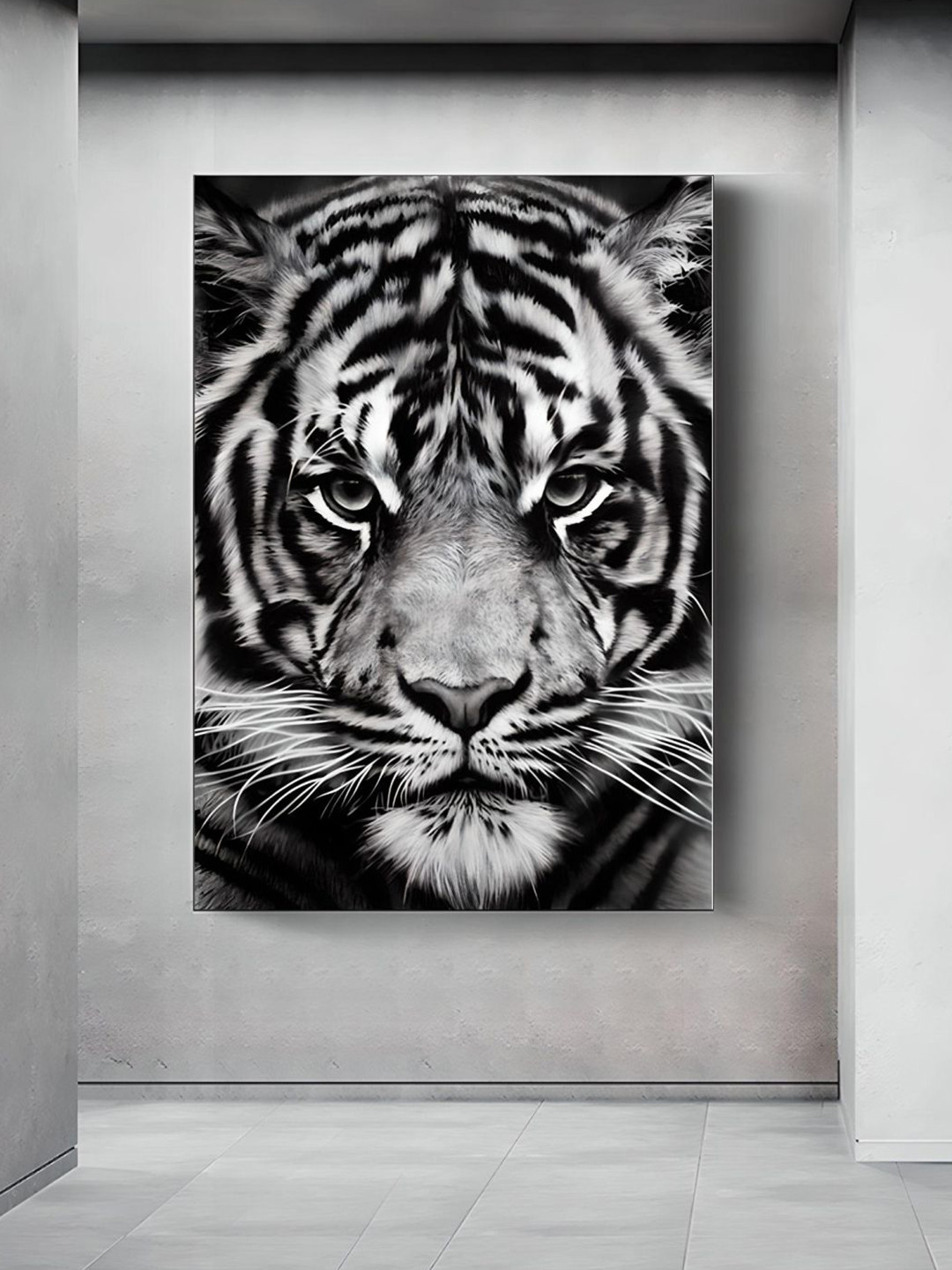 THE HANDMADE FLAIR Wild Animals Canvas Wall Rectangle Paintings Wall Art -40 x 50 In