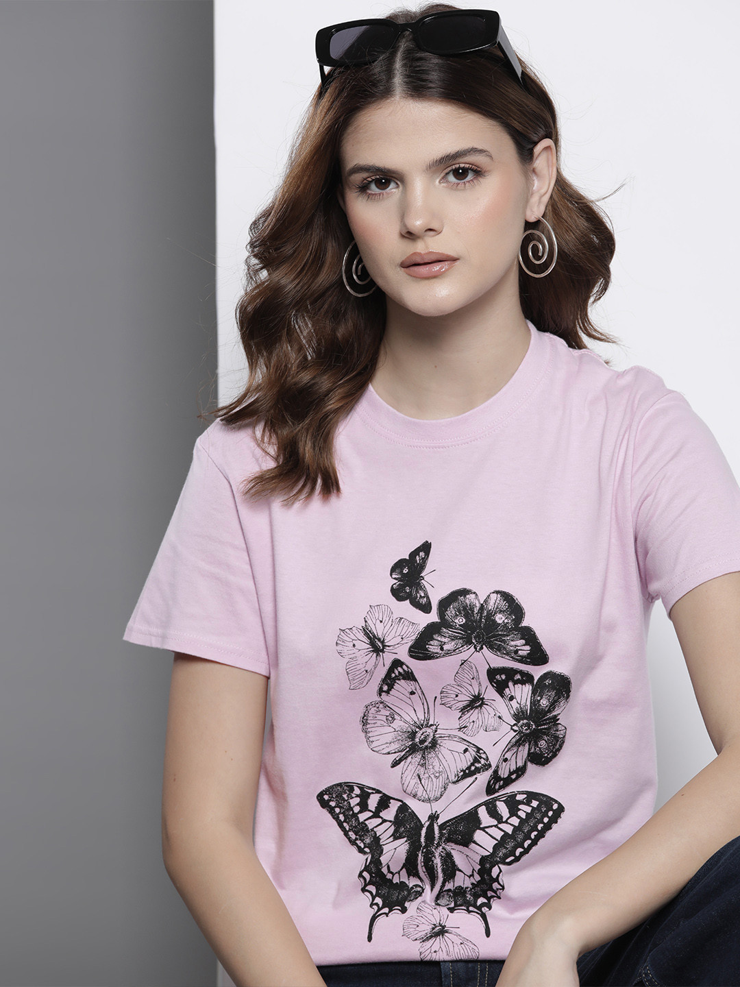 Boohoo Graphic Printed Pure Cotton T-shirt
